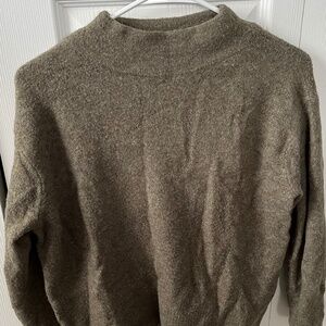 UNIQLO Souffle Yarn High-Neck Sweater - Long Sleeve